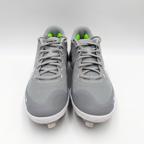 Nike React Alpha Huarache Elite 3 Grey Metal Cleats CK0746-002 Men’s Size 7.5 - Picture 3 of 13